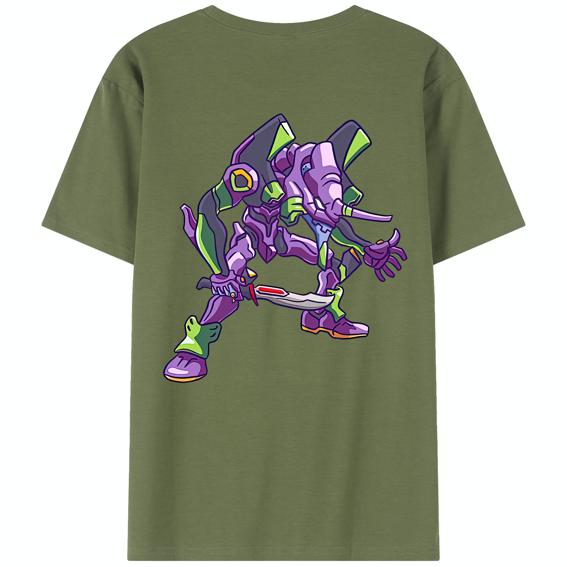 （画像用） EVA 新世紀エヴァンゲリオン 綿100％半袖Tシャツ（背面プリント）
